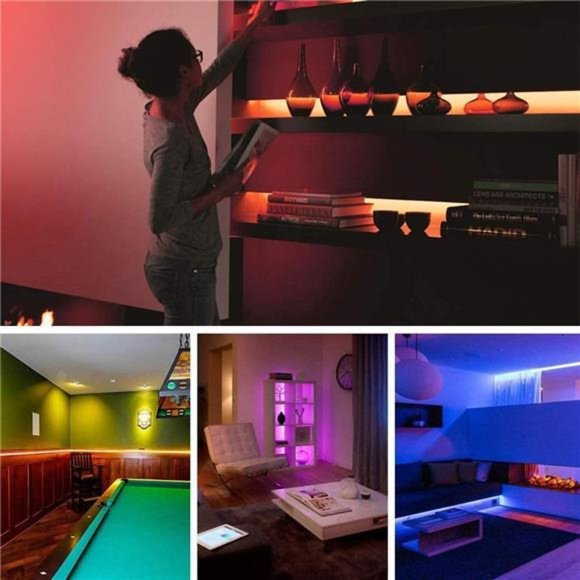 16.4ft LED Light Strips 5050 RGB Waterproof LED Strip Lights for Bedroom - Picture 6 of 6